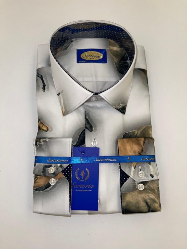 Satoriaasa Long Sleeve Slim Fit Shirt - Image 2